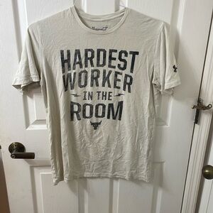 Under Armour hardest worker in the room T-shirt large